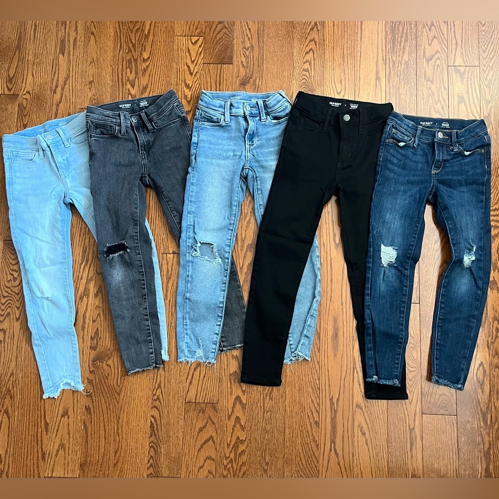 Bundle of Old Navy Girls Rockstar Jeggings Size 7